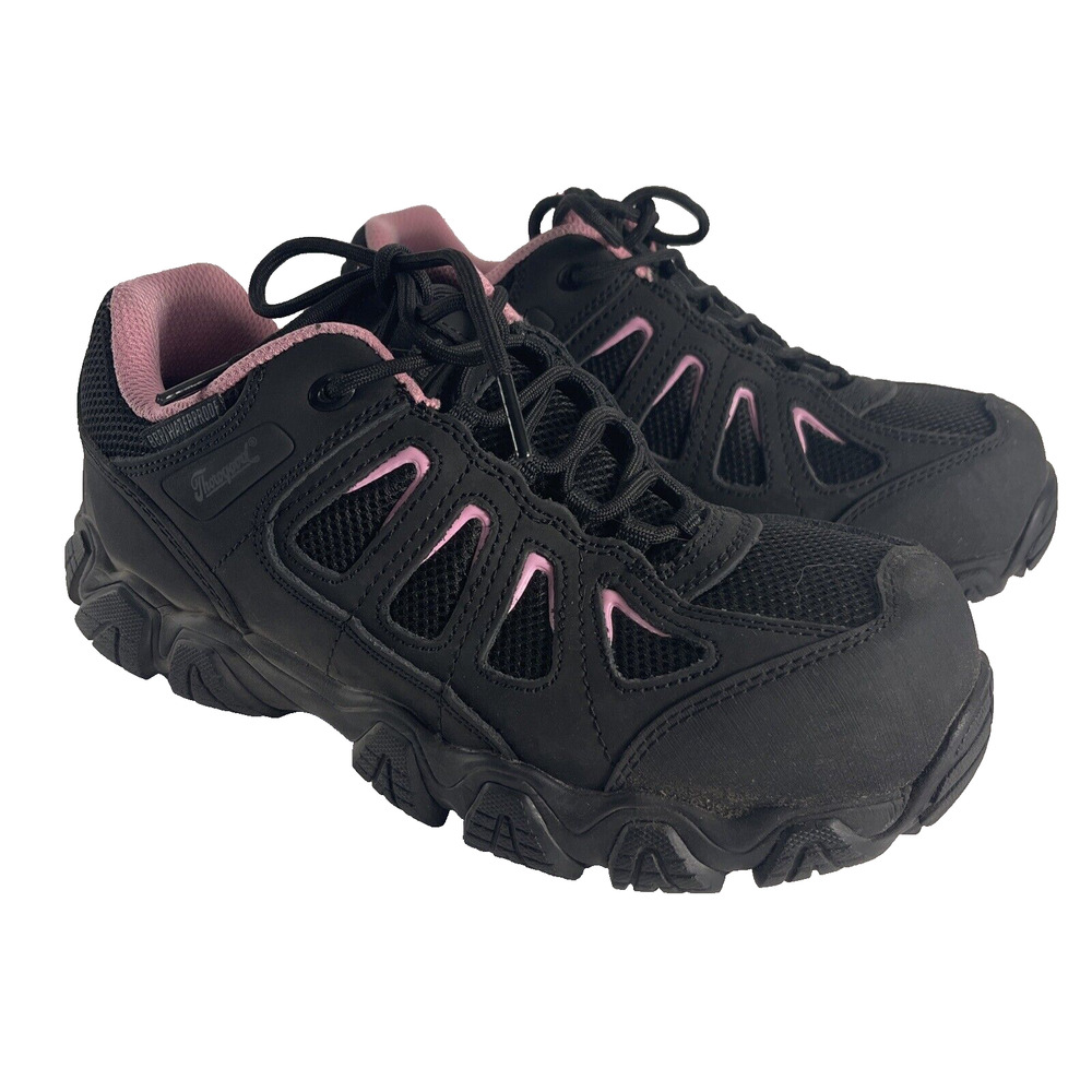 Thorogood Women’s Black Crosstrex Safety Toe Work‎ Hiking Outdoor Boots Sz 9 EUC